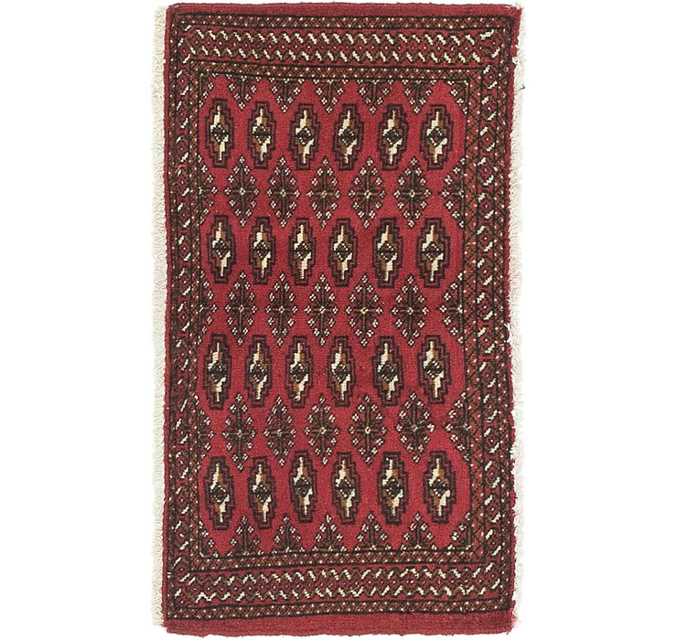 1' 9 x 3' 3 Torkaman Persian Rug