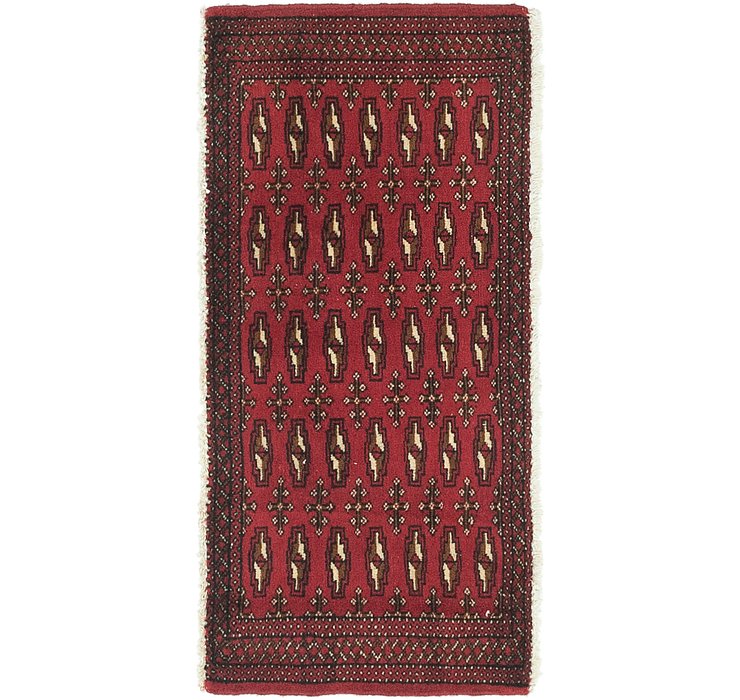 HandKnotted 1' 9 x 3' 9 Torkaman Persian Rug