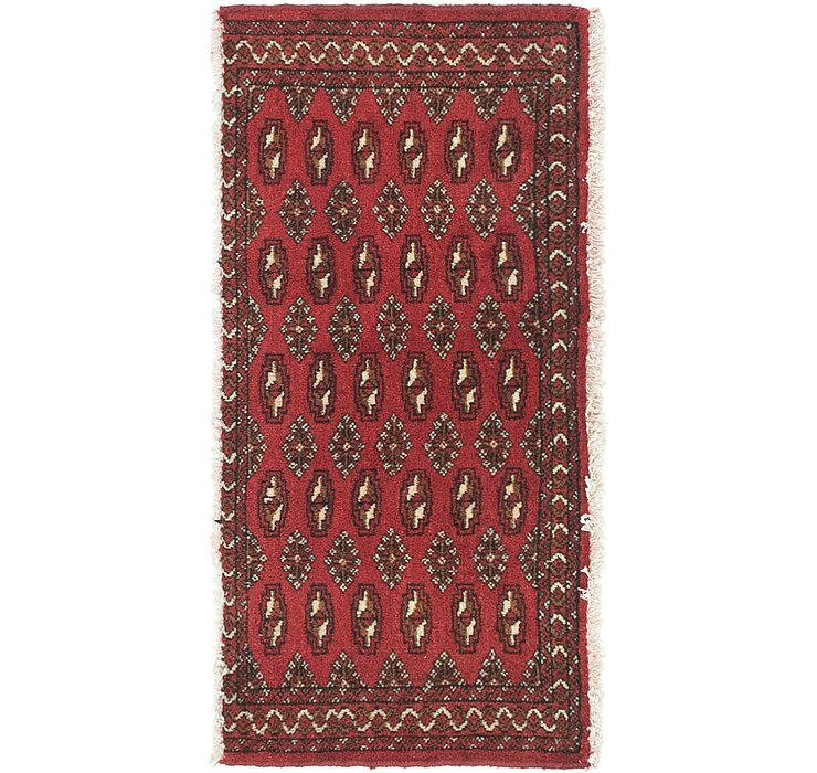 1' 7 x 3' 4 Torkaman Persian Rug