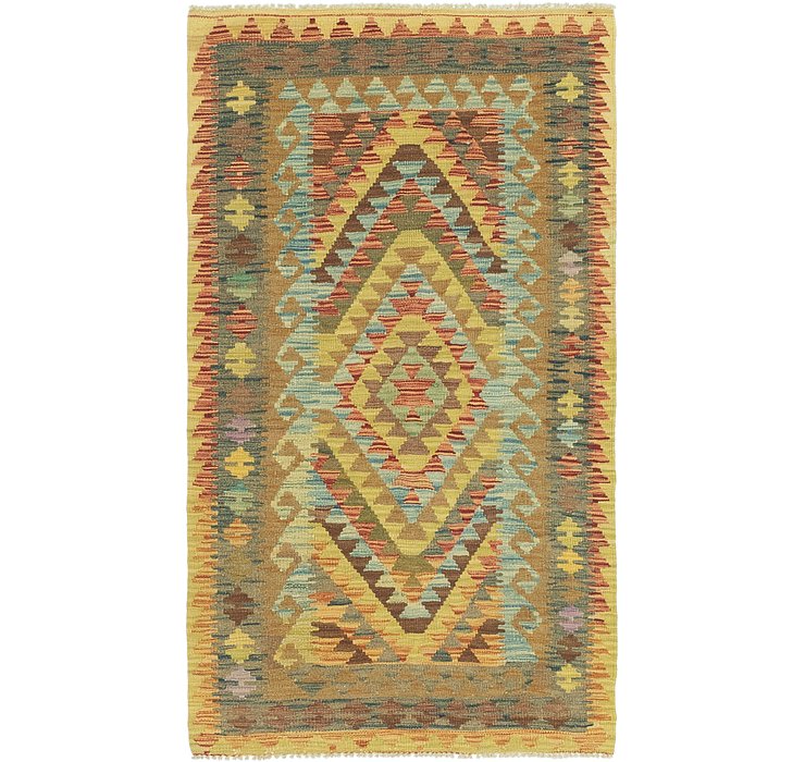 3' 2 x 5' 6 Kilim Maymana Rug