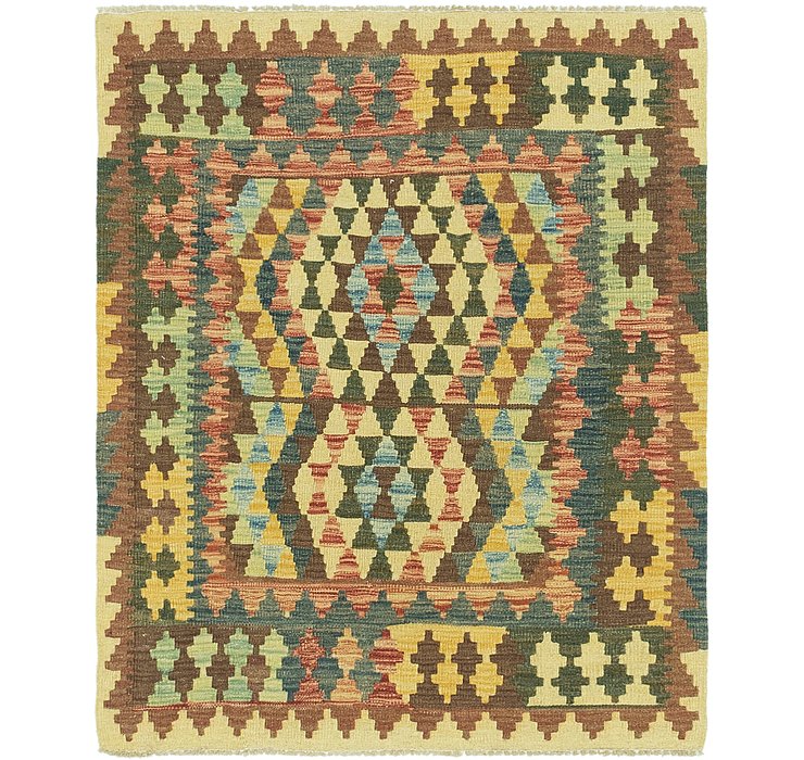 3' 3 x 3' 10 Kilim Maymana Square Rug