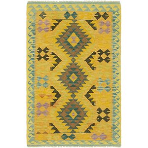 Unique Loom 3' 2 x 5' Kilim Maymana Rug