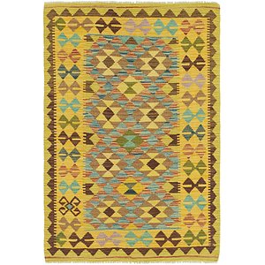 Unique Loom 3' 4 x 5' Kilim Maymana Rug