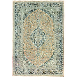 8' 7 x 12' 3 Kashan Persian Rug