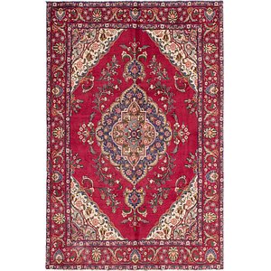 Unique Loom 6' 4 x 9' 6 Tabriz Persian Rug