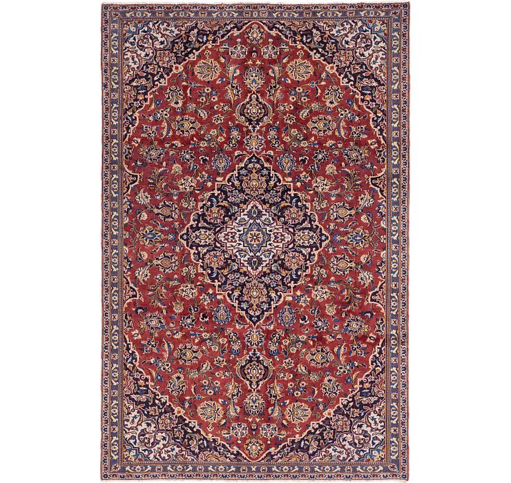 6' 3 x 9' 8 Kashan Persian Rug
