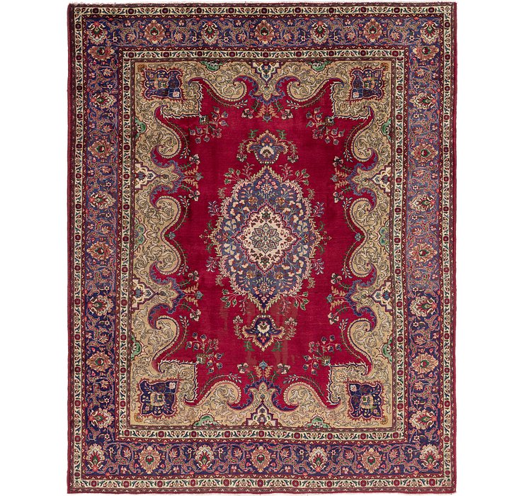 HandKnotted 10' x 12' 5 Tabriz Persian Rug