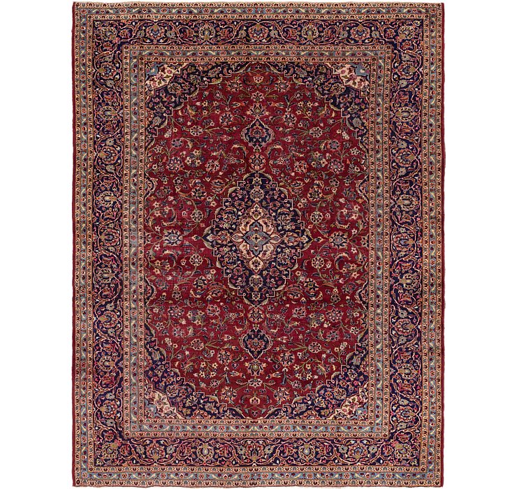 9' 6 x 12' 5 Kashan Persian Rug