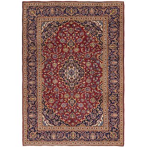8' x 11' 4 Kashan Persian Rug