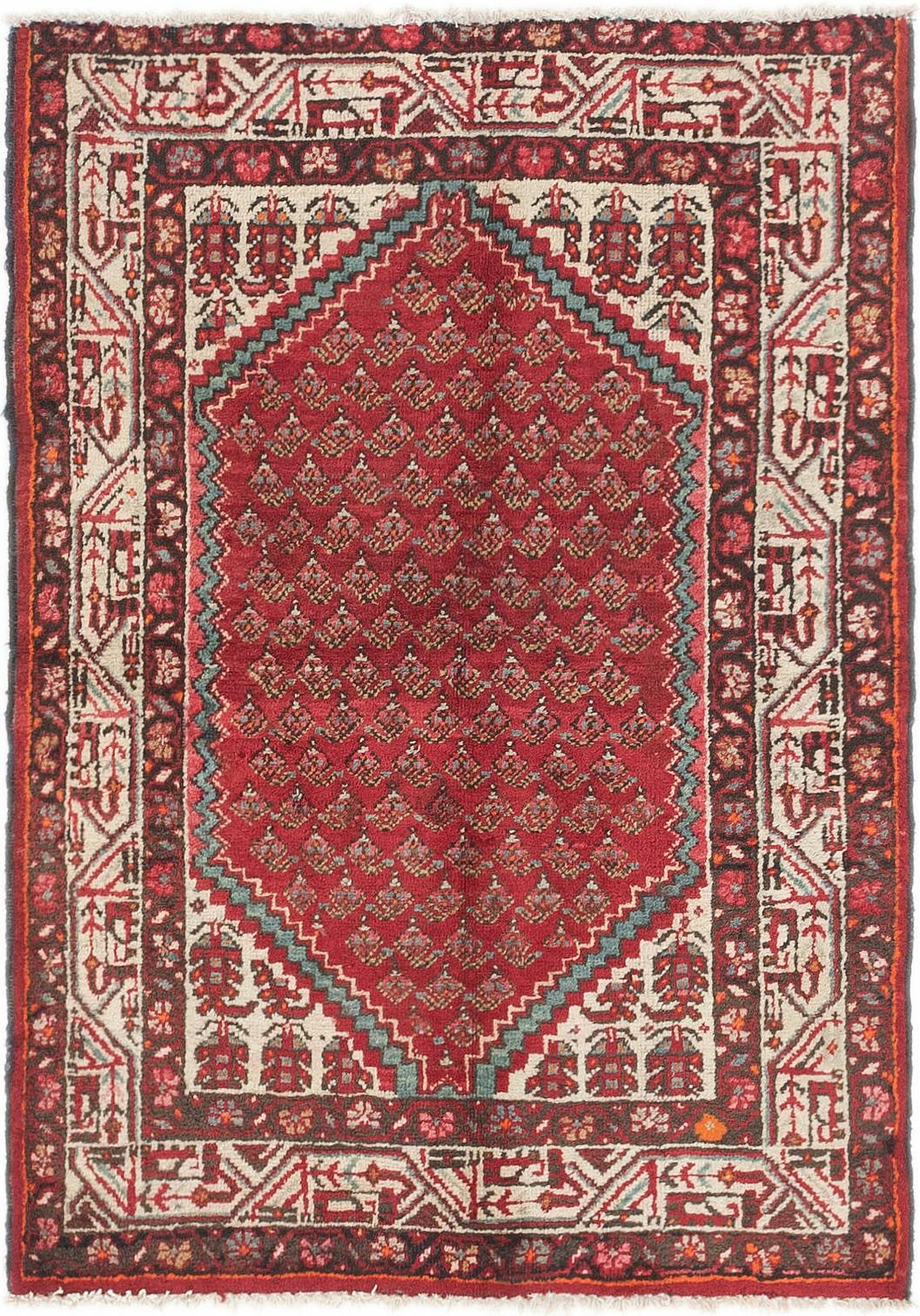 Red Unique Loom 3 5 X 4 9 Botemir Persian Rug Rugs Main Unique Loom 3 5 X 4 9 Botemir Persian Rug Photo