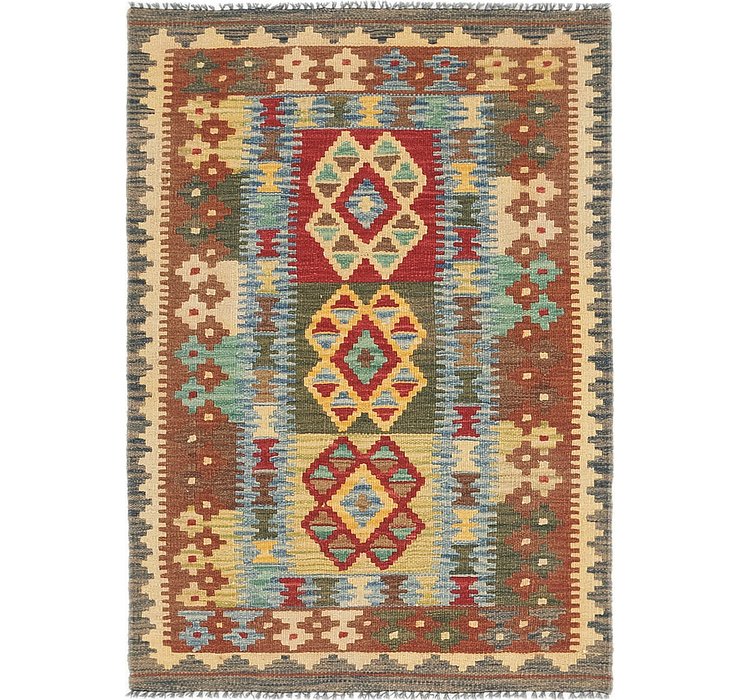 2' 10 x 4' Kilim Maymana Rug