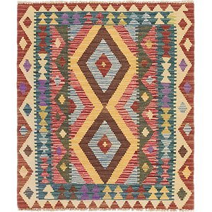 3' x 3' 6 Kilim Maymana Square Rug