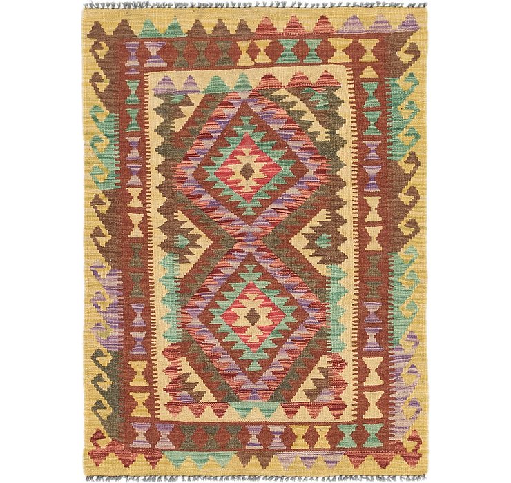 2' 10 x 4' Kilim Maymana Rug