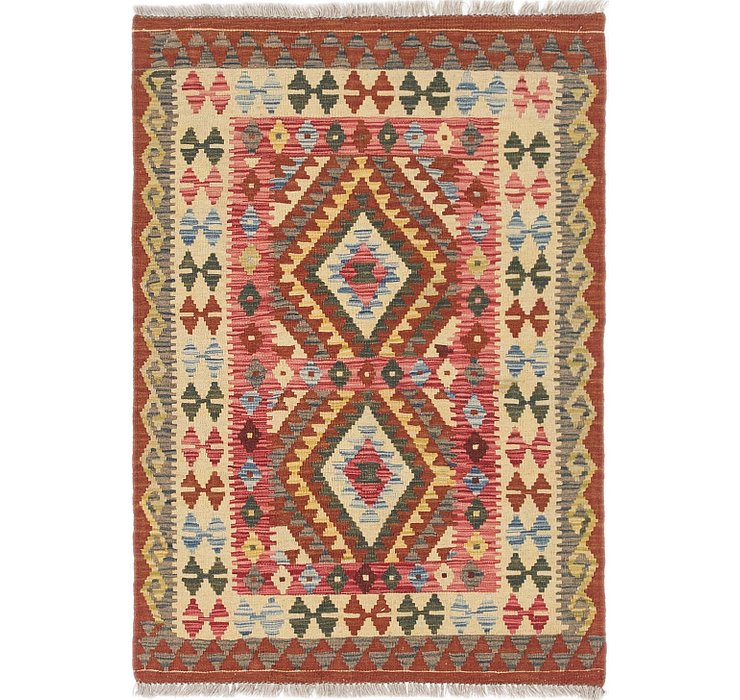3' x 4' 2 Kilim Maymana Rug