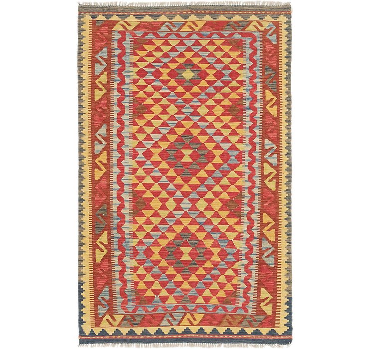 3' 9 x 5' 10 Kilim Maymana Rug