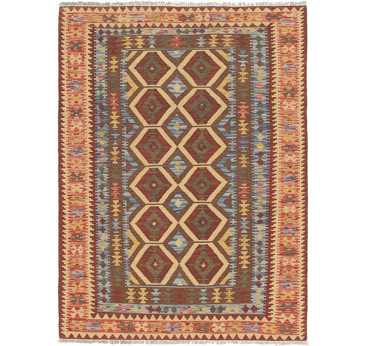4' 8 x 6' 5 Kilim Maymana Rug