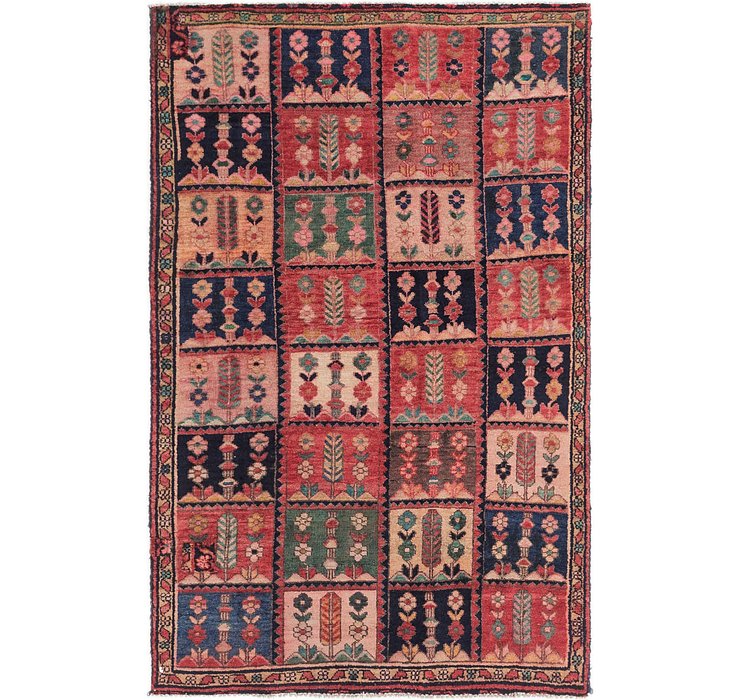 4' x 6' 4 Bakhtiari Persian Rug