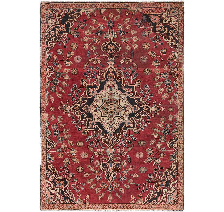 4' 2 x 5' 10 Hamedan Persian Rug