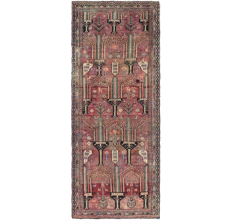 3' 7 x 9' 1 Shiraz Persian Runner Rug