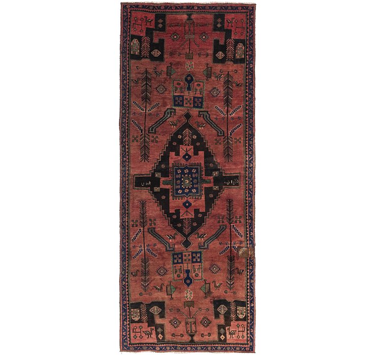 4' x 10' 2 Zanjan Persian Runner Rug