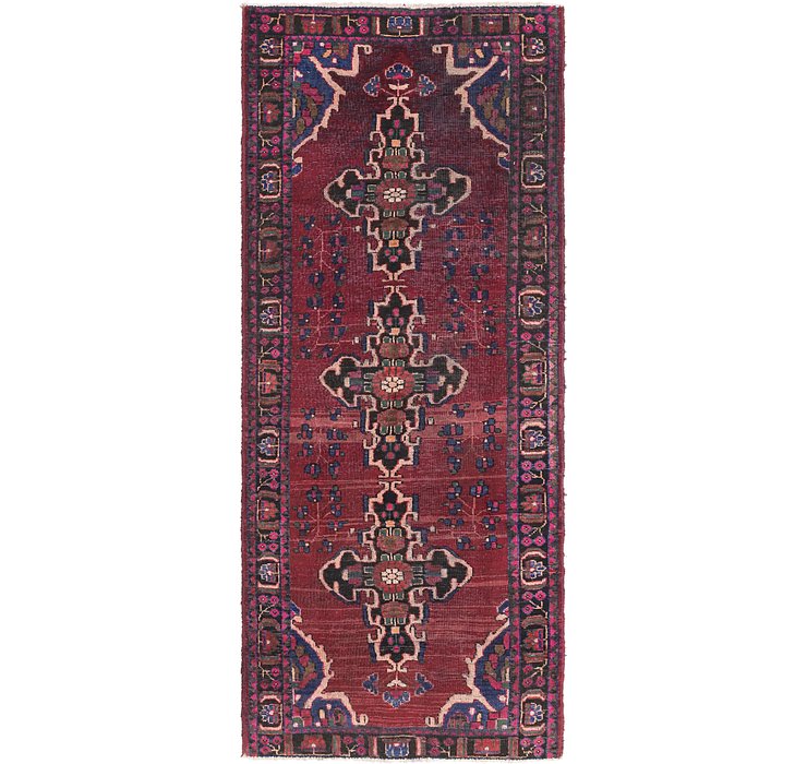 3' 10 x 9' 9 Ferdos Persian Runner Rug