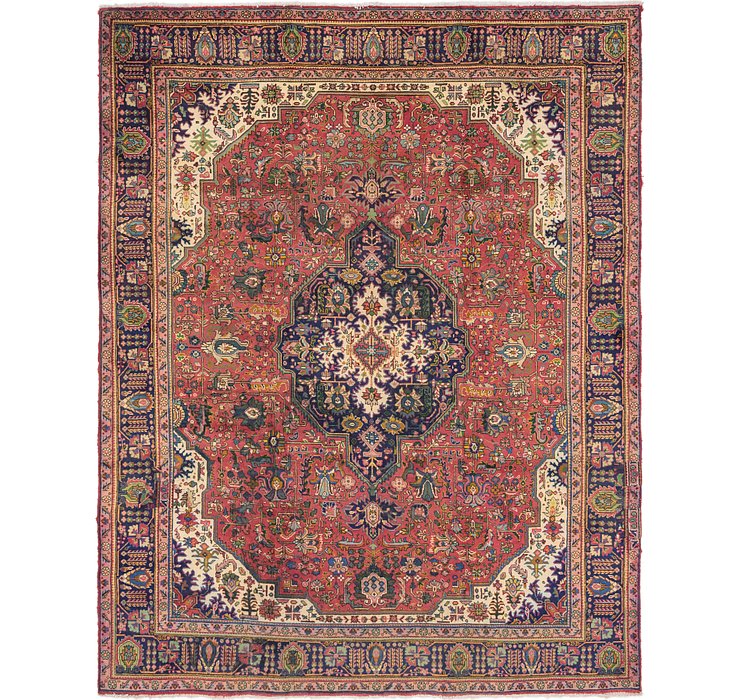 10' x 12' 6 Tabriz Persian Rug