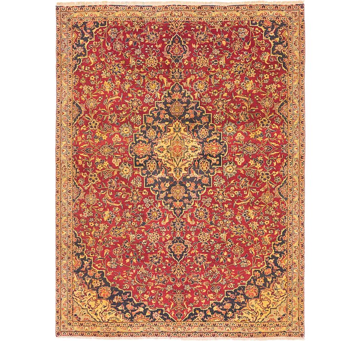 7' x 9' 4 Kashan Persian Rug