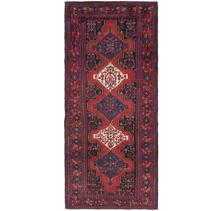 4' x 9' Sanandaj Persian Runner...