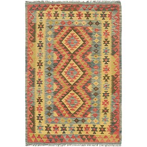 4' 4 x 6' 5 Kilim Maymana Rug