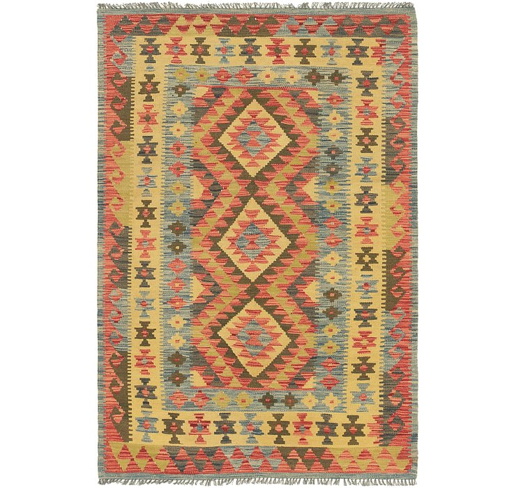 4' 4 x 6' 5 Kilim Maymana Rug