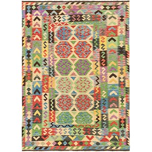 5' 7 x 7' 9 Kilim Maymana Rug