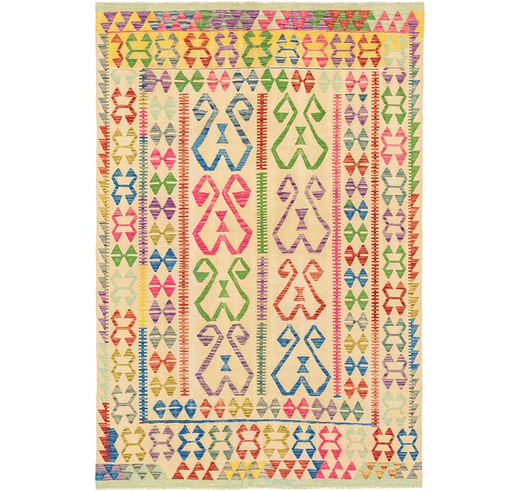 6' x 9' 2 Kilim Maymana Rug