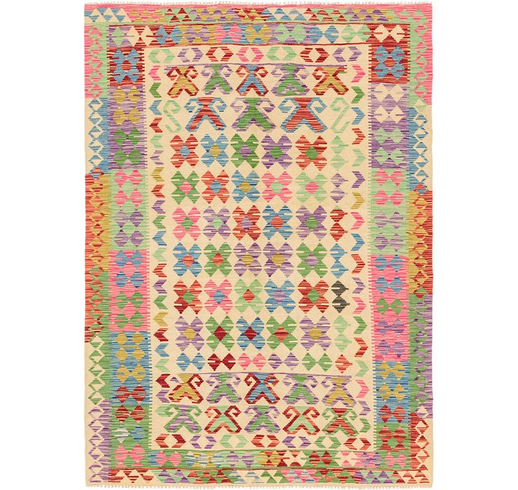 5' 7 x 7' 9 Kilim Maymana Rug