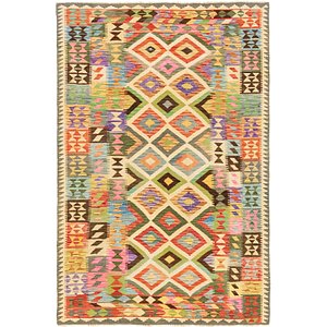 Unique Loom 5' 3 x 8' Kilim Maymana Rug