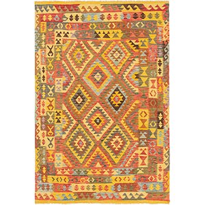 Unique Loom 6' 5 x 9' 5 Kilim Maymana Rug