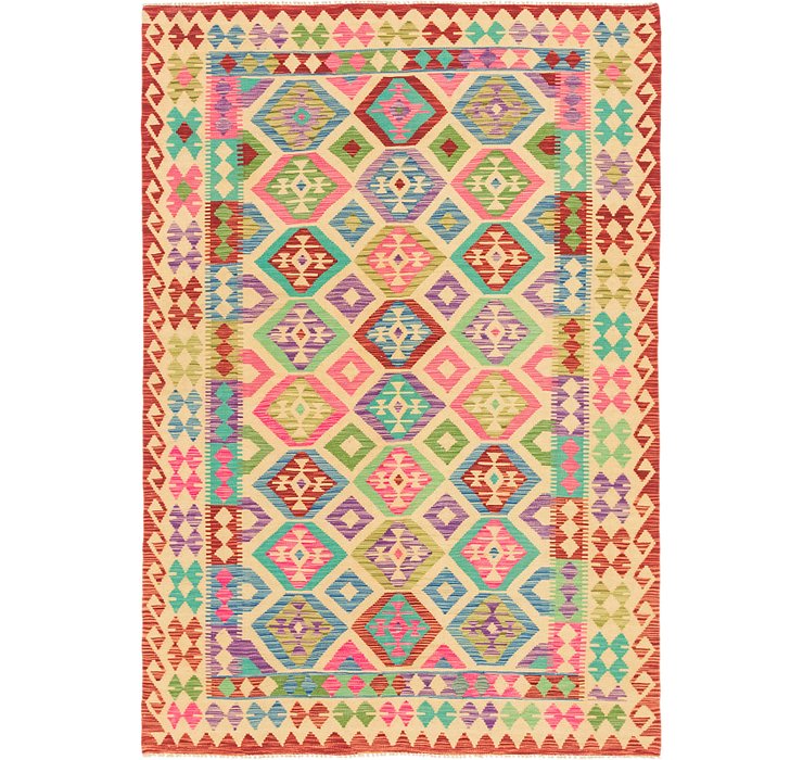 5' 7 x 8' 2 Kilim Maymana Rug