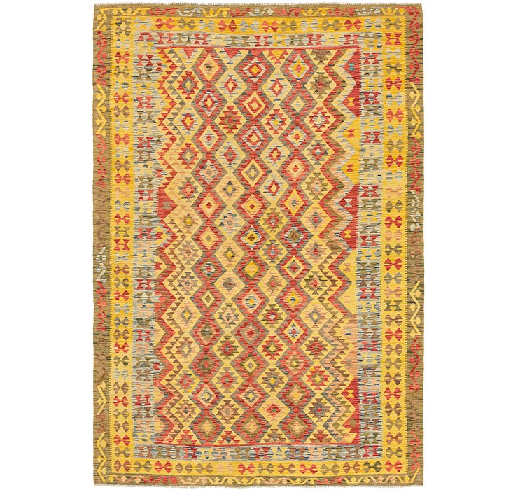 6' 8 x 9' 10 Kilim Maymana Rug