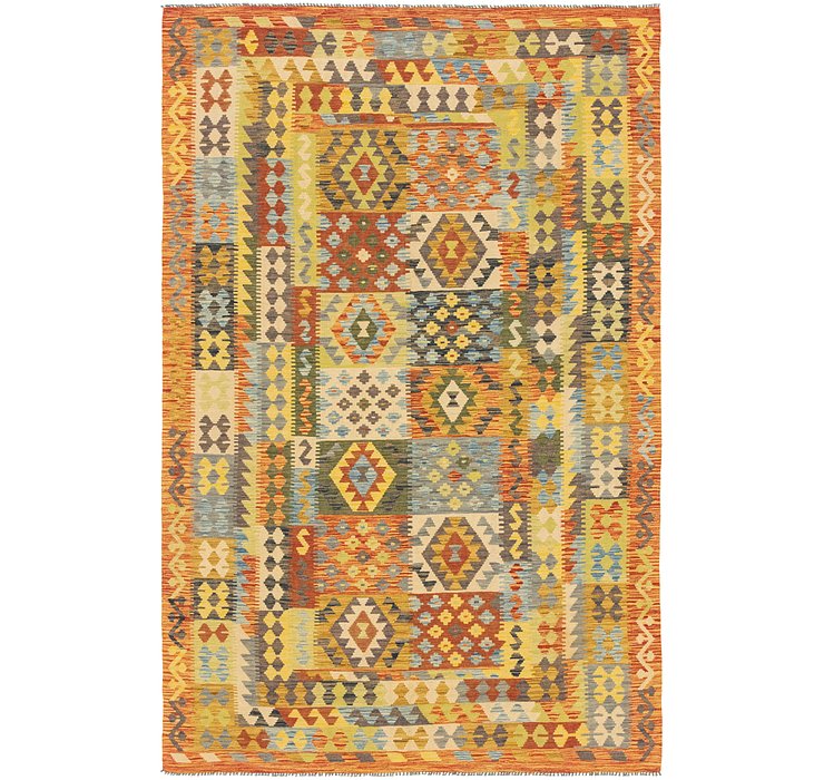 6' 5 x 9' 10 Kilim Maymana Rug