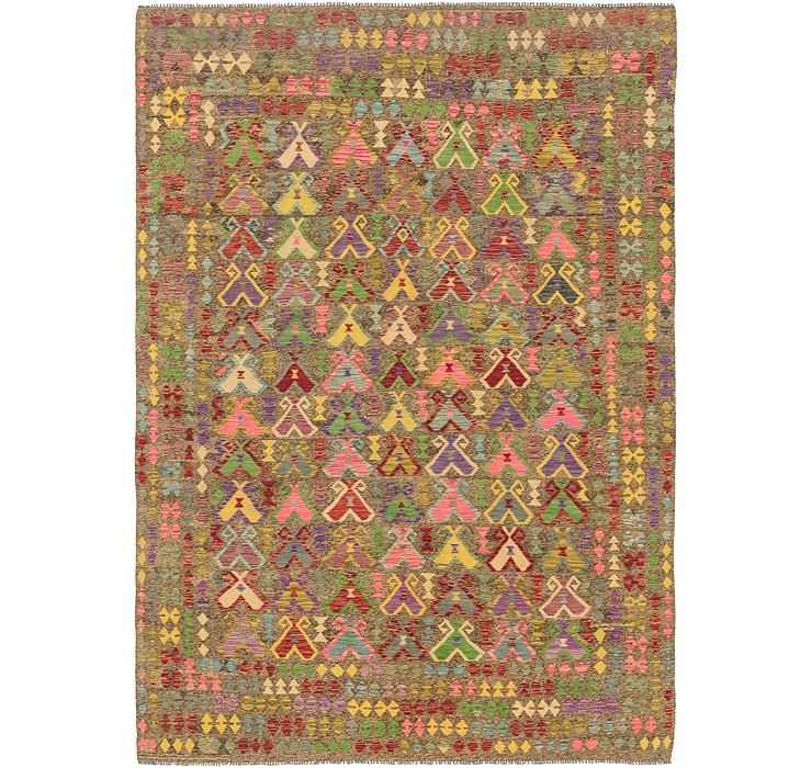 7' 7 x 11' 2 Kilim Maymana Rug