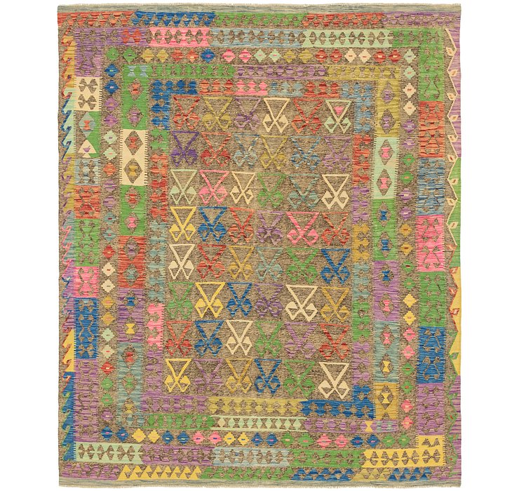 8' x 9' 7 Kilim Maymana Rug