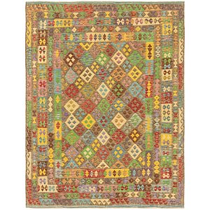 Unique Loom 7' 8 x 10' 2 Kilim Maymana Rug