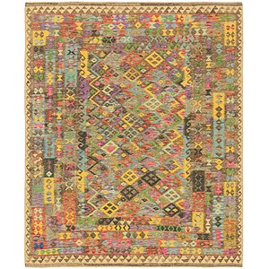 Unique Loom 8' x 10' Kilim Maymana Rug