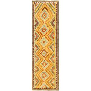 2' 5 x 9' 7 Kilim Maymana Runner Rug