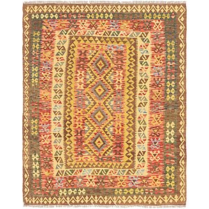 5' 4 x 6' 9 Kilim Maymana Rug