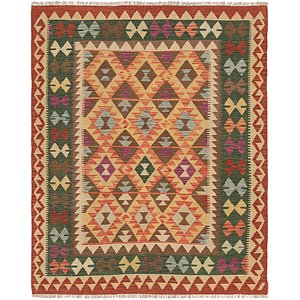 152cm x 193cm Kilim Maymana Rug