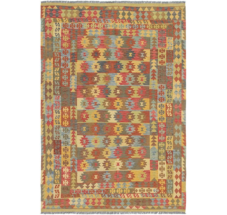 6' 10 x 9' 10 Kilim Maymana Rug