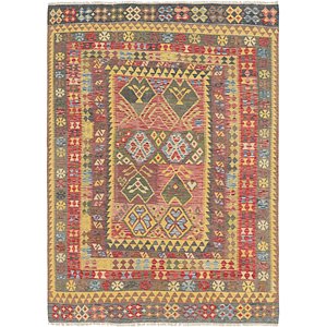 6' 10 x 9' 6 Kilim Maymana Rug