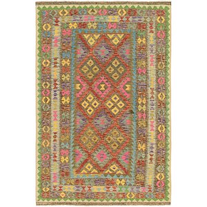 5' 3 x 8' 2 Kilim Maymana Rug