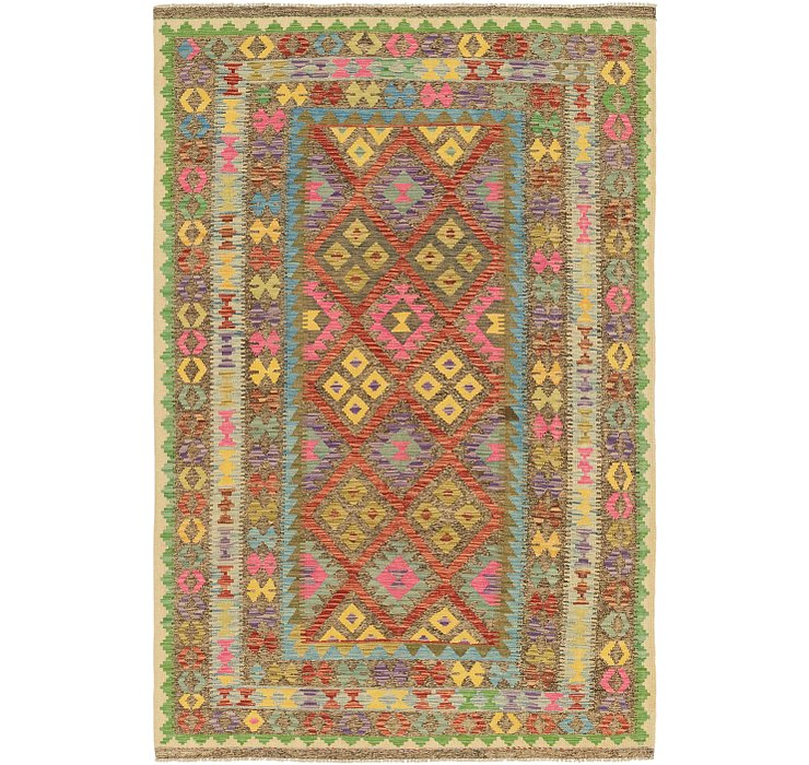 5' 3 x 8' 2 Kilim Maymana Rug