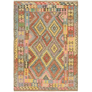 5' 9 x 8' 2 Kilim Maymana Rug